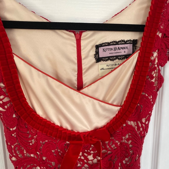 Stunning Red Lace Dress – Kitten d’Amour - Picture 4 of 6